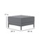 Flash Furniture Hercules Imagination Series Gray Leathersoft Ottoman ZB-IMAG-OTTOMAN-GY-GG - alternate 7
